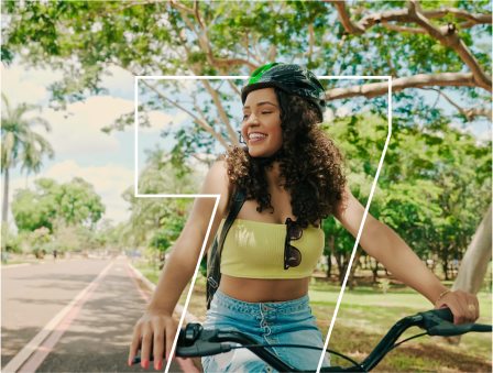 Mulher na bicicleta